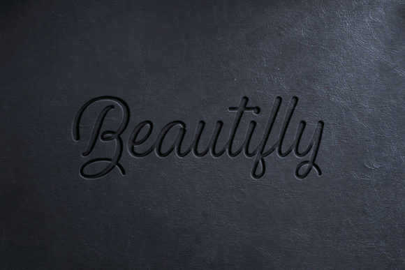 Black Leather Logo Mockup – Realistic Design for Professional Presentation