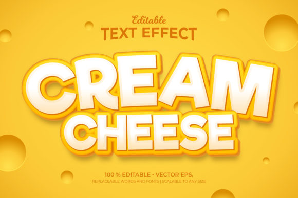 Cream Cheese Editable Text Effects: A Versatile Design Resource for Creatives