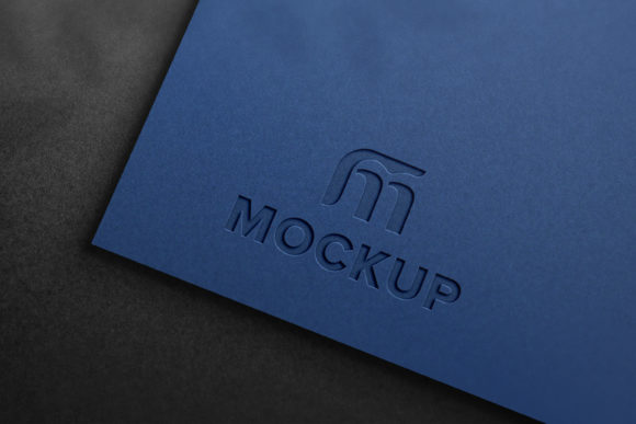 Creating a Professional Look with Luxury Blue Paper Debossed Logo Mockups