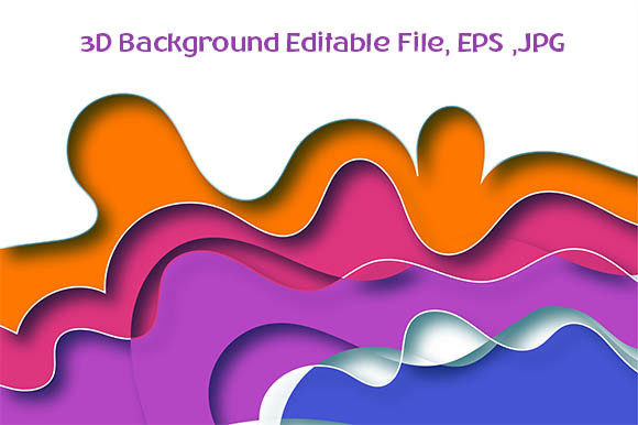 Editable Abstract Rainbow Paper Cutout: A Versatile Design Tool for Creative Projects