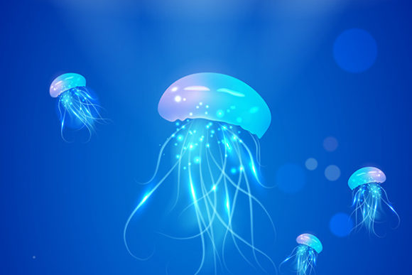 Hand Drawn Vector Isolated Jellyfish: A Versatile Design for Creative Projects