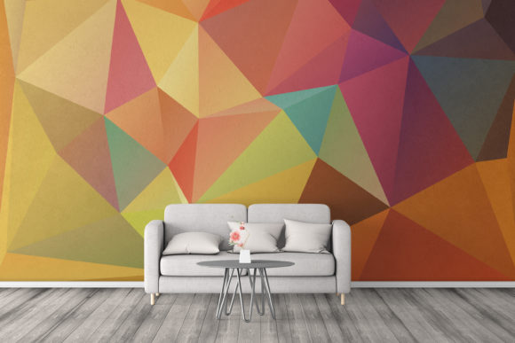 Triangular Polygon Pattern: Low Poly Design for Modern Visual Communication