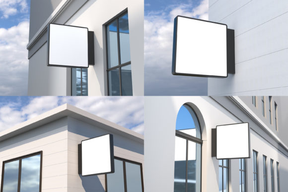 Wall Mount Sign Mockup Set Vol-6: A Designer’s Essential Tool